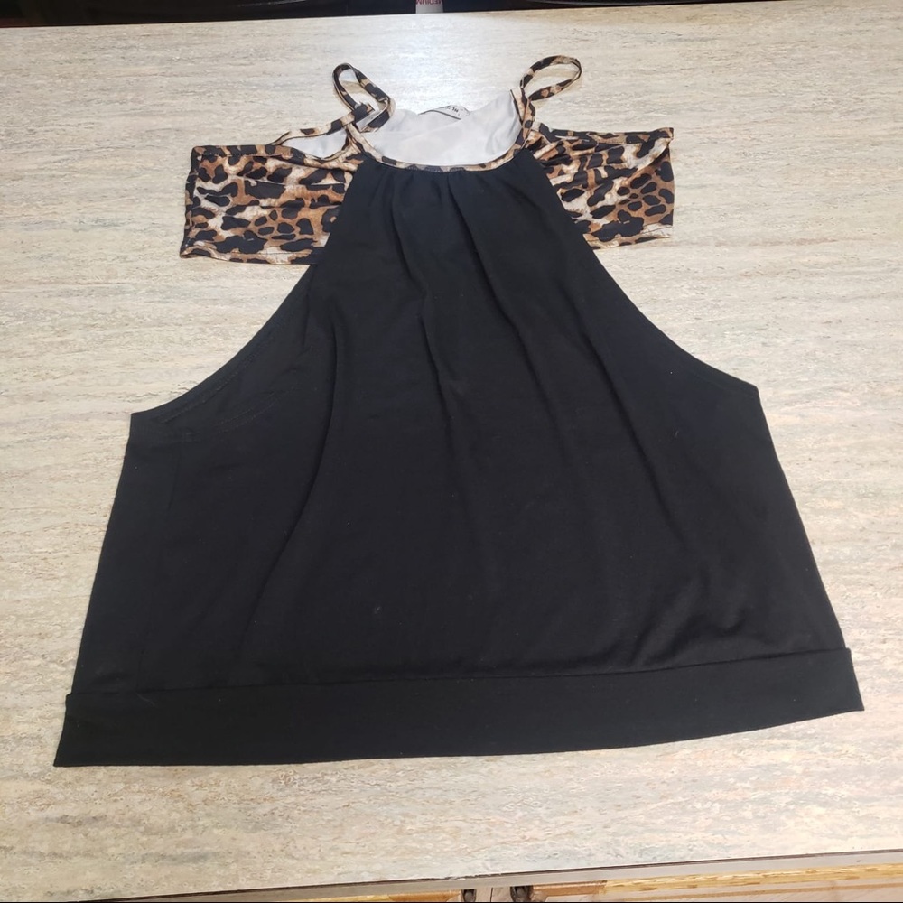 Beautiful top with camo color bra cover